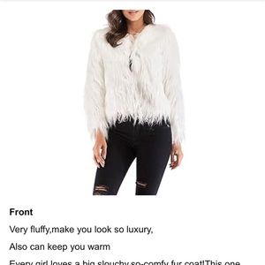 ERENCOOK SHAGG WOMANS JACKET WHITE LARGE. Brand new in bag